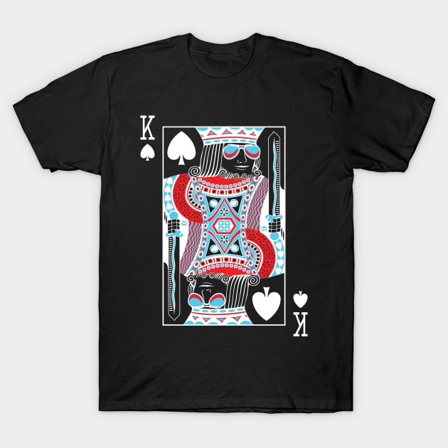 King of Spades T-Shirt by Tyxc